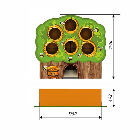 Игровой модуль «Стенка для метания»  фото 3