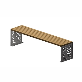 Скамья уличная (лепесток)